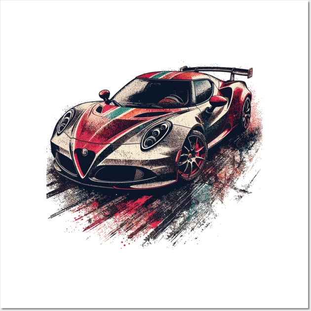 Alfa Romeo 4C Wall Art by Vehicles-Art